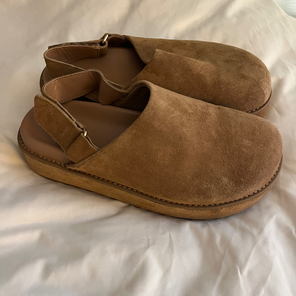 Steve Madden Brown Suede Mules